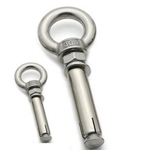 스텐 내진 고리 셋트 연부 카라비너 앙카볼트 벽고정 전산 링 후크타입, M12x100