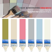 벽지 타일 목재 위에바르는 친환경 셀프 벽 페인트 바르는 페인팅, 306 갈색 1.0L  (목재 전용), 목재용
