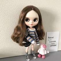 베이비돌 장난감 어린이장난감 새로운 도착 Blyth 옷 Blythe 바비 인형에 대한 패션 줄무늬 스웨터 30cm 1/6 Bjd Azone Licca Pullip Dolls Ac, [01] only 1pcs Sweater, [03] Sweater C