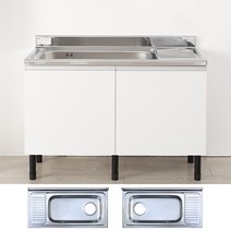 리즈하임 싱크대 조립 완제품 개수대 점보볼 중앙볼 좌볼 우볼 600~1200, 1200개수대 점보볼(우볼)_메이플