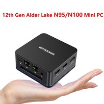 SZ BOX 데스크탑 게이밍 PC 인텔 12 세대 알더 레이크 N95 N100 미니 윈도우 11 LPDDR5 12GB DDR4 16, 03 N100 12GB 1TB_02 AU