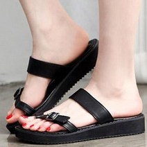 여성 스트랩 쪼리 여름 샌들 뮬 슬리퍼