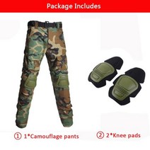 전술 바지 무릎 패드가있는 카고 바지 남성 하이킹 바지 군사 바지 SWAT 육군 Airsoft 의류 헌터 필드 전투 바지