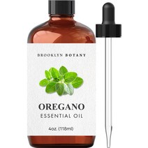 Brooklyn Botany 오레가노 에센셜 오일 100% 순수 및 천연 치료 등급 에센셜 오일, 1개