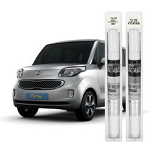 엑스핏 기아 레이 카페인트, 3D 브라이트실버 + 투명마감펜