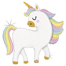 [그라보] 글리터파스텔 유니콘 은박풍선 /생일파티 컨셉촬영 생일꾸미기 풍선장식 베이비샤워 돌잔치준비 셀프백일상 헬륨