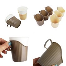 ★LUCKY♡ 종이컵홀더 (6개) 친환경컵홀더 에코종이컵홀더 PP