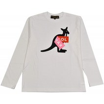 KANGOL PEELED OFF BOX L/S TEE LCT0092색상 별(WHITE MENS(M)T셔츠 니트 통판
