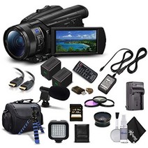 캠코더 디지털 비디오 카메라 소니 핸디캠 fdr-ax700 4k hd + 예비 및 +