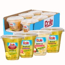 Dole 간편과일 후룻컵 디저트 4종 (198g * 6입), 6입, 복숭아컵