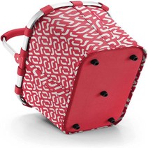 Reisenthel Carrybag rhombus 쇼핑 바구니 방수, 루비