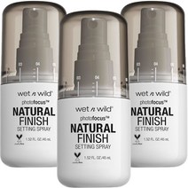 웻앤와일드 포토포커스 내추럴 피니시 세팅 스프레이, 45ml, 3개
