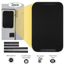 캠핑카창문 카라반 자동차 부품 문 창문 패브릭 앞 유리 접이식 차양 캠핑 여행 트레일러 rv 용, 2Pc