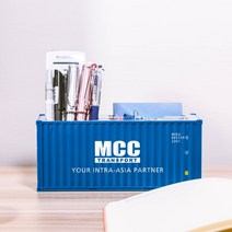 모형 피규어 배 비행서 선박20피트 미니 송 컨테이너 모델 장난감 화물 컨테이너 물류, 협력사, mcc 30 펜 홀더