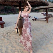 베트남 여행옷 나시 여성 비치 휴양지 유럽 원피스