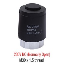 구동기 230V NO NC 전기 열 액추터 밸브 헤드 온도 조절기용 매니 폴드 언더 플로어 난방 라디터 정상, 06 B10 NO -B_02 230V NC