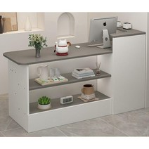 인포 데스크 카운터 미용실 카페 병원 식당 학원 슈퍼 계산대 프론트 1200 1400, H.   화이트+그레이 160x46