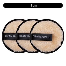 메이크업 클렌저 리무버메이크업 리무버 패드 1/3 개 8cm 재사용 가능 세척 제거 마이크로파이버 디스크, 17 8cm 3pcs 02