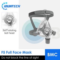 BMC F5A 풀페이스 마스크 CPAP APAP BiPAP 머신 사이즈 S/M/L 코골이 방지 및 수면 무호흡증, 01 F5 Full Face Mask_02 매체
