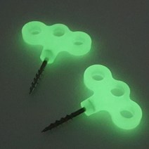 3개구멍 데크팩 스토퍼 캠핑용 텐트말뚝 야광 형광