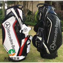 벤츠 캐디백 크리스탈 워터프루프 남녀 공용 골프 가방, 블랙