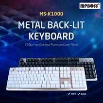 포레스트 엠피보스 게이밍키보드/MS-K1000/반기계식/멀티키 616889, 쿠팡 본상품선택, 쿠팡 본상품선택