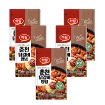 하림 춘천 닭갈비 양념 180g 5봉, 단품