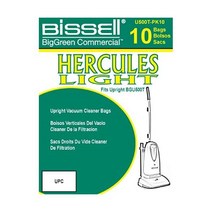 BISSELL BigGreen 상업용 U500T-PK10 Hercules 라이트 업라이트 진공 백 용량 1.2
