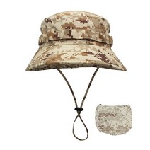등산 사파리 모자 버킷햇 디지털 위장 밀리터리 모자 캠핑 남자 짧은 정글 모자, 12 Camo Sand