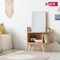에넥스 ExB 헤더 800 고무나무 원목 좌식 미니 화장대 거울, 네츄럴