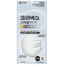 크리넥스 KF-AD 스타일마스크 비말차단용 화이트엠보 대형 화이트 성인용, 3개입, 16개