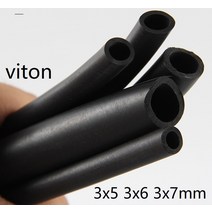 공압 부품 3mm 3x5 3x6 오일 오존 방지 FKM 파이프 열 Viton 튜브 FPM 불소 고무 호스 산성 알칼리 부식, 01 3x5