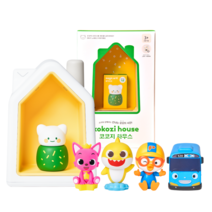 코코지 하우스와 캐릭터 이야기 세트, 하우스+로이+폴리+슈퍼윙스 호기+타요, 혼합색상
