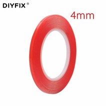 DIYFIX-1 롤 25M 내열성 양면 투명 접착 테이프 휴대폰 LCD 수리 도구 1mm 2mm 3mm 4mm, 04 4 mm