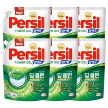 퍼실 딥 클린 플러스 세탁세제 일반용 리필 1.8L 6개, 단품