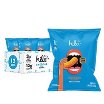 키토 케토 저탄고지 다이어트 Hilo Life 저탄수화물 스낵 퍼프 체다, 체더 치즈