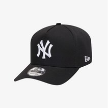 뉴에라 [뉴에라]K프레임 MLB NY 화이트온블랙 볼캡 12836229