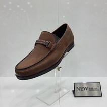 남성 가죽띠장식 로퍼 브라운 318072A2B