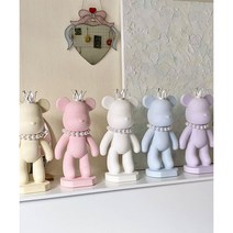 진주 빅베어 석고방향제, 블루, 클린코튼