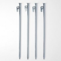 캠핑러브 고강도 단조팩4p세트(40cm) 텐트 타프팩 그리다 어닝 터틀돔 제주 가족, 단품