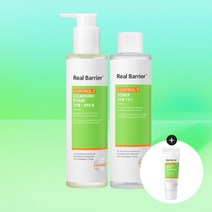 [리얼베리어] 컨트롤-T 2종 클렌징폼190ml+토너190ml [ : 컨트롤-T 세버마이드 크림 20ml] (유통기한 ~24.03월까지)