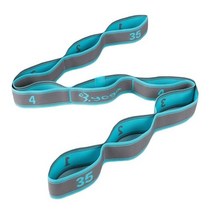 9 또는 11 루프 요가 당겨 스트랩 벨트 길어진 라텍스 탄성 라틴 댄스 스트레칭 밴드 필라테스 저항, Blue-9