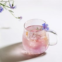 홈카페 내열유리 컵 홀로그램 오로라 항아리머그 450ml, 항아리머그 600ml