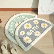 욕실 주방 거실 현관 극세사 발매트 반달매트 모음, A^바둑이반달매트_대B^