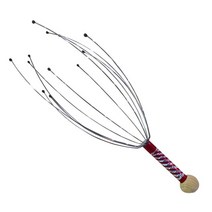 두피 케어 마사지기 탈모 헤어 관리 지압기 1235pcs 머리 편안한 클로 헤드 스파 목 스트레스 릴리프 낙지 릴리스 헤드 스틸 볼, 3pcs 무작위 색상, 3pcs 임의의 색상