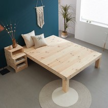 동원퍼니처 본드없는 천연 통 원목 평상형 침대 프레임 돌침대 평상 헤드형 분리형 매트리스, 9.미엔 천연 라텍스 매트리스 15cm, 일반형 라지킹[LK] 15cm 인디고블루