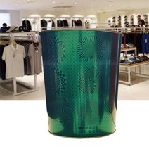 불연소재 금속광택 인테리어 휴지통 그린 독서실 사무실용 병원 주방 추천