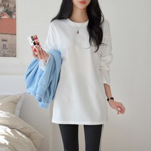 데일리앤 바질 쭈리 레이어드 긴팔 롱티셔츠
