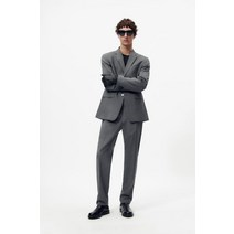 독일 자라 ZARA 100% 울 수트 팬츠 - 그레이 멜란지 102060
