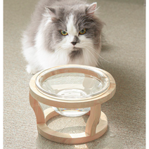 [도기그라운드]초코펫하우스 강아지 고양이 편백나무 물빛식기